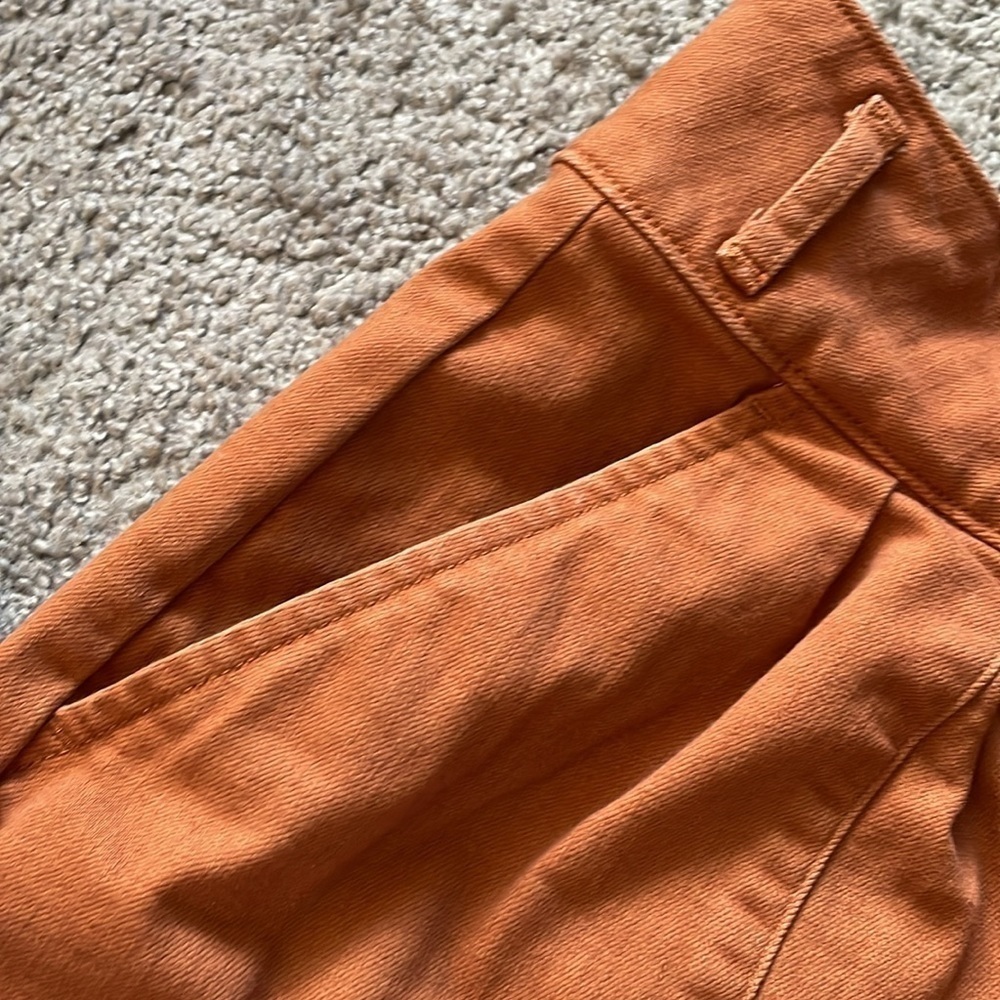 Ryegrass Burnt Orange High Waisted Shorts | Size 12 - Picture 4 of 12